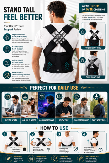 Premium Adjustable Posture Corrector